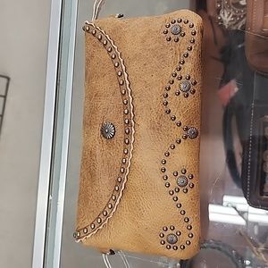 New with tags Leather clutch